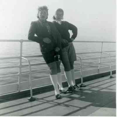 Roxie Fortine and Maxine Barton on the Senior Cruise.