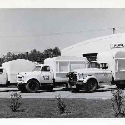 D.P.W Building and Trucks