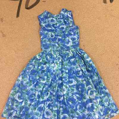 Blue Floral Fancy dress