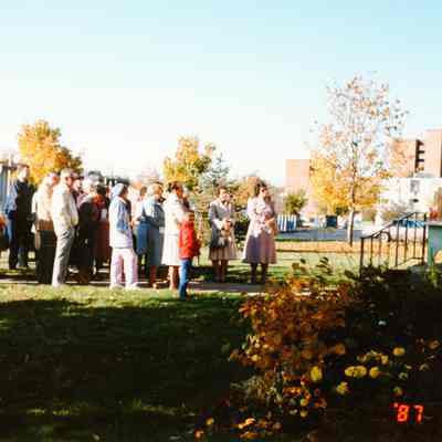 Oct. 25, 1987 Wayne Historical Museum site dedication of the historical marker. Photo by Richard L. Story IFPA.