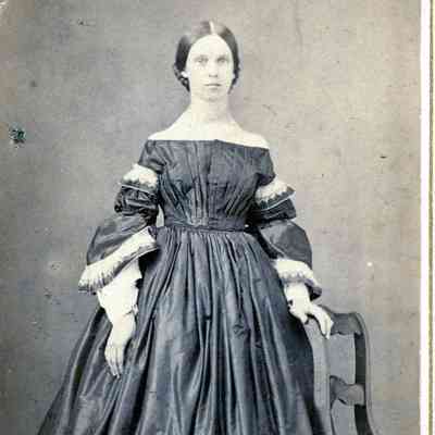 Frankie Walker, daughter of Samuel and Eleanor Walker. This picture was taken in about 1863.
