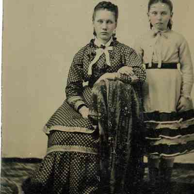 Lizzie and Rosa Derby about 1870-72
