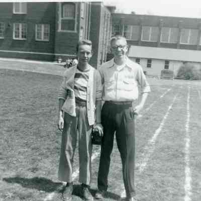 Ronnie Bortner and John Eby (Freshman Class President)
