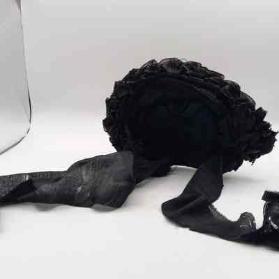 Fancy Black Bonnet