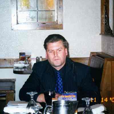 Speaker John Sullivan the Wayne County Commisioner at the Nov. 2000 Arche' Club Meeting at Monstann's Restaurant.