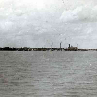 The Detroit River and Belle Isle in the summer of 1900.