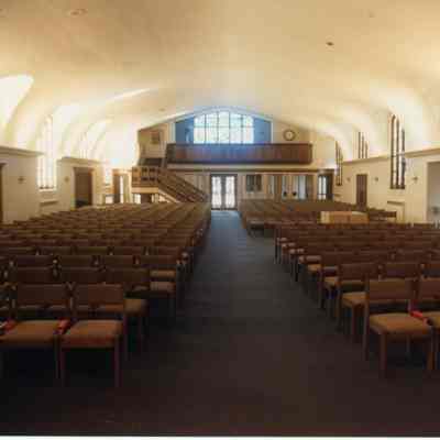 looking towards rear of sanctuary