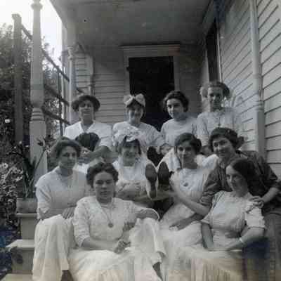 At Ellen Martin's back porch on Aug. 27, 1912.
