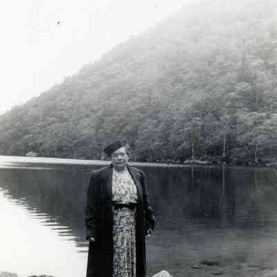 Ellen Marton at Mirror Lake on 07/02/1940.
