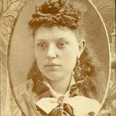 Lena Coleburn in 1873 or 1875.