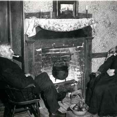 Otis Warner and his stepmother Olive Patton Warner. Olive was born in 1816.