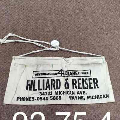 Hilliard and Reiser Carpenters Apron