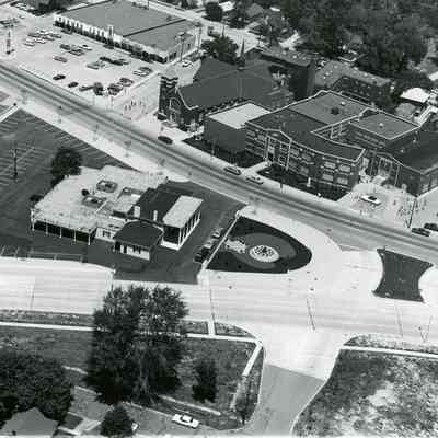 Over Lents Funeral Home and St. Marys. 1968