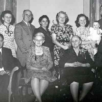 50th Wedding Anniversary of Ralph Raymo and Fanny Norris Raymo on Sept 16, 1945.
