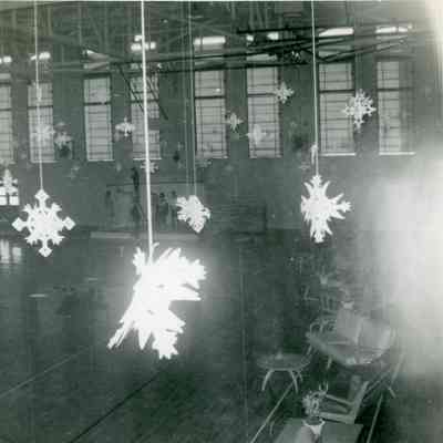 ‌'Winter Fantasy' J-Hop Decorations for Jan. 30, 1954.