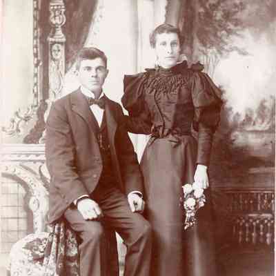 John and Blanch Orr in Wedding Clothes.