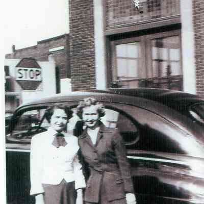 1952. Detroit edison building in background. Sheila O'Connell
