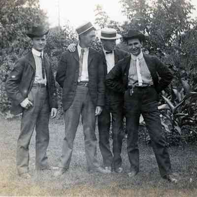 Brandt Warner, second from left in a group of four men.