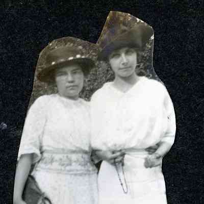 Ellen Martin and Annabell at Bob-Lo Island on Aug. 15, 1914.