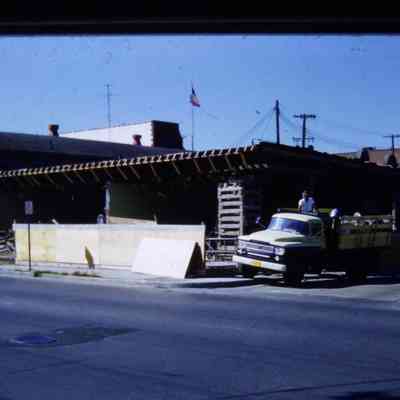 Slide. Dec. 1960. Building being Renovated