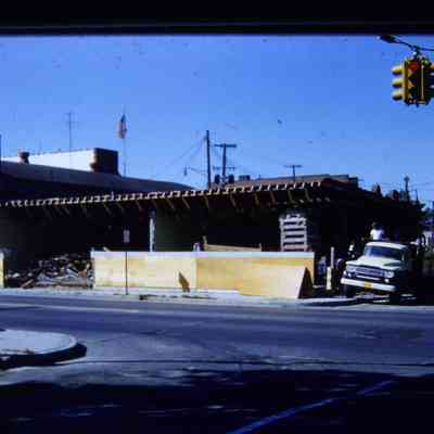 Slide. Dec. 1960. Building being Renovated