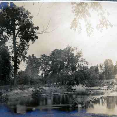 The Huron River on Collins' Farm in July of 1900.
