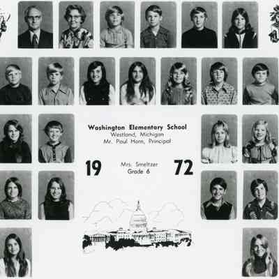 Washington School 6th grade 1972