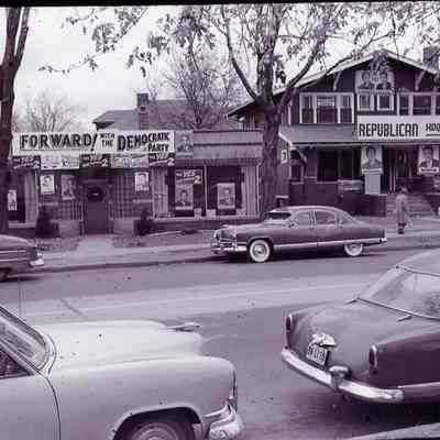 Democratic Party Headquarters, Republican Party Headquarters.