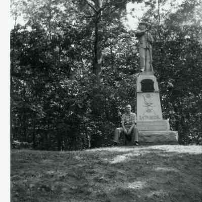 Gettysburg Statues in October 1961 with William Chambers