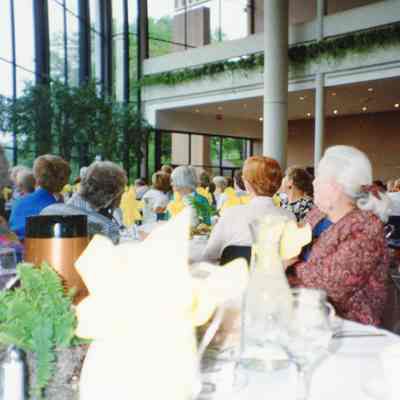 Garden Club Members listening to a talk.