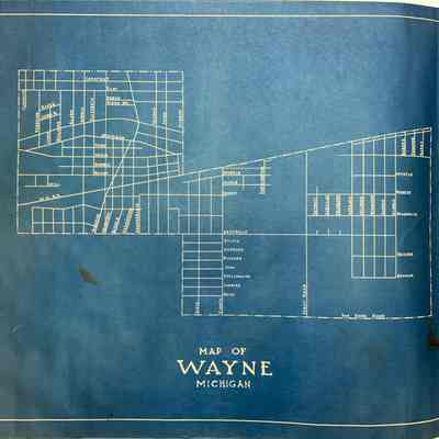 1929 Map Of Wayne
