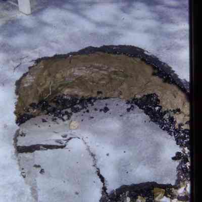 Glenwood Road sewer cave in on August of 1960