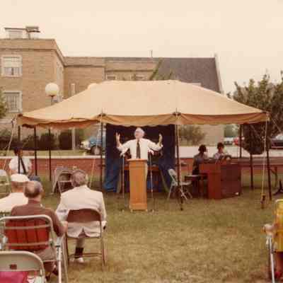 Out Door Service and Homecoming on July 18, 1982.