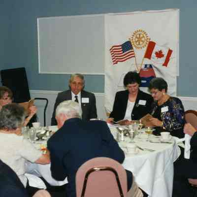 Rotary Club Members at the 75th year anniversary of the Rotary Club in 1997.