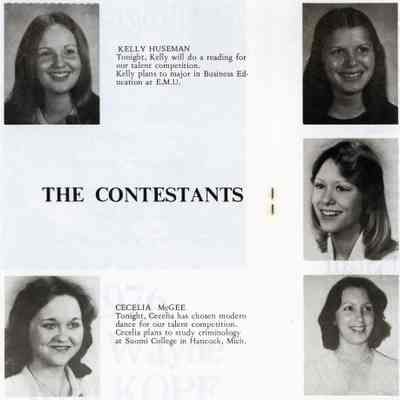1977 Ms Wayne Pageant Program Contestants