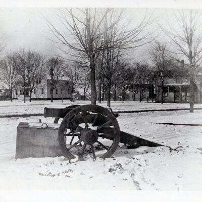 Little Cannon in front of Village Hall