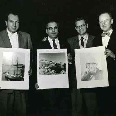 March 26, 1958. L-R: Dallas Keller, Ron Weston, Bill Furhman, Mort Weed
