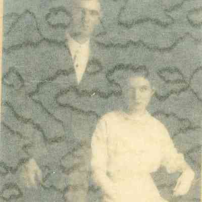 Edgar and Stella McConologue in about 1910. Edgar lived on Sims St. and Worked for the Wayne County Roads.