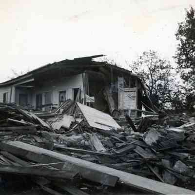 McClarens Place at Muir on Oct. of 1914, destroyed by acetelene tank explosion.