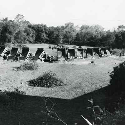 Breaking ground for parking lot. Photo taken by Davis Studio Inc.