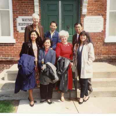 People from the Philipines visiting the Museum