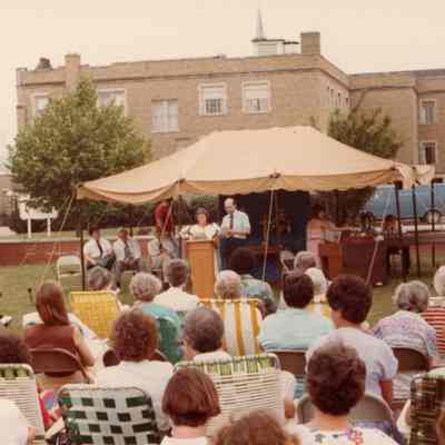 Out Door Service and Homecoming on July 18, 1982.