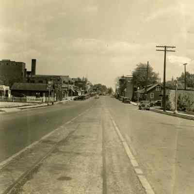 Michigan Avenue looking East from Newberry. 1938.