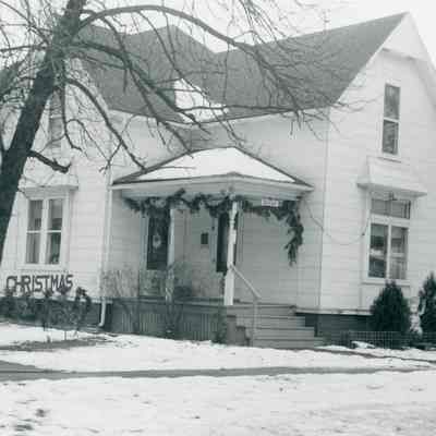Home with Christmas Decorations. 1959