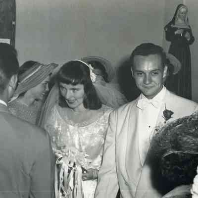 Bernice and Murray Millar on Wedding Day on 07/16/1949.