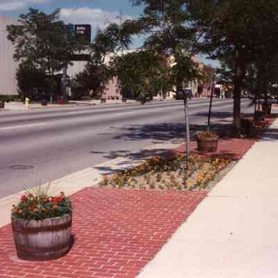 Michigan Avenue looking East from old Wayne bank