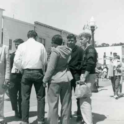 Stanley Wirick, Pat Bingel, Bill Schwartz and Ron Doletzky during May 30 on the Mackinaw Island part of the Senior Cruise.