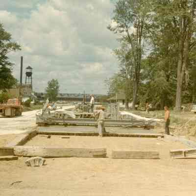 Looking West from Elizabeth. Gar Wood Plant in Backgroound