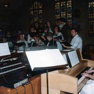 Choir inside Sanctuary
