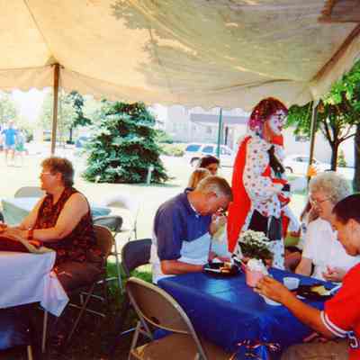Barbara Husby was the clown.